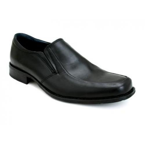 Bacco Bucci "Truman (Studio)" Black Genuine Soft Calfskin Loafer Shoes